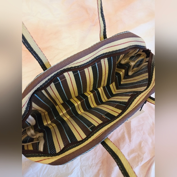 Monty Arc Bag Marzipan & Cola Striped Multicolor Women's Bag - Picture 5 of 10